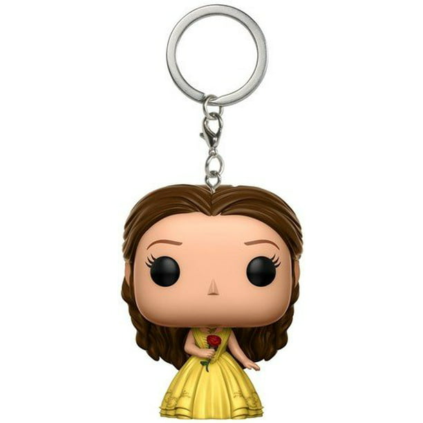 Belle Beauty and the Beast Keyring or Bag Charm Gift Princess Yellow Bow Cute